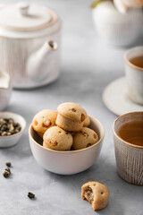 gâteau petit déjeuner et thé