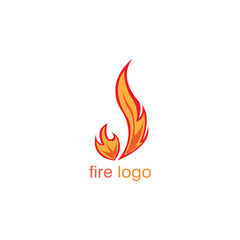 flame illustration of a simple logo color. vector design