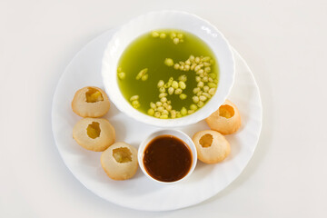 Pani Puri or Golgappe or Panipuri,  Indian Chaat