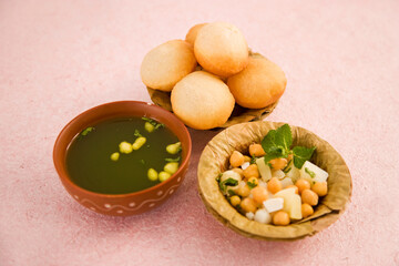 Pani Puri or Golgappe or Panipuri,  Indian Chaat