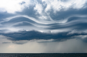 Wolkenformation aus der ein Unwetter droht