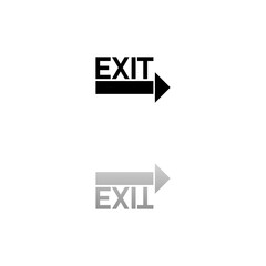 Exit icon flat