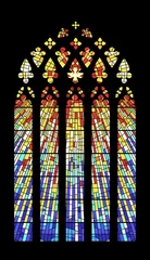 Photo sur Plexiglas Coloré Vitrail Cathédrale Mosaïque Style Médiéval