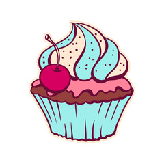 Illustration of sweet cake.