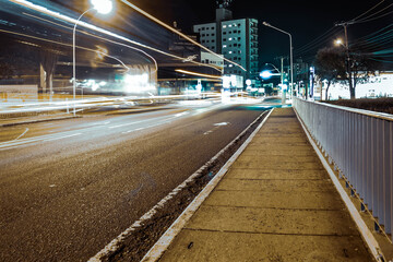 Fototapeta na wymiar traffic in the night