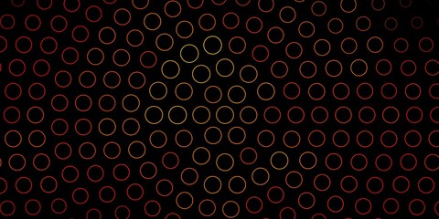Fototapeta na wymiar Dark Orange vector layout with circles. Abstract illustration with colorful spots in nature style. Pattern for websites, landing pages.