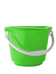green bucket for kitchen and garden