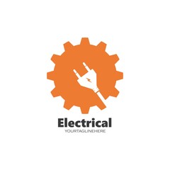 electrical service and installation logo icon vector