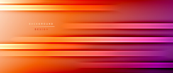 Bright gradient neon lines abstract background