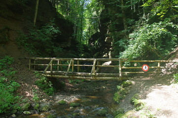 Tiefsteinklamm mit Holzbrücke