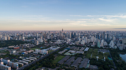 Naklejka na ściany i meble Bangkok urban cityscape skyline