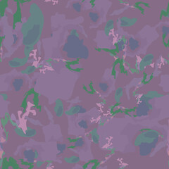 UFO camouflage of various shades of violet, blue and green colors