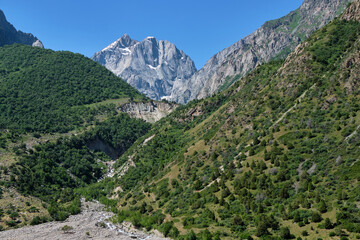 river in alpine gorge