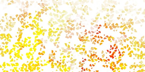 Light yellow vector texture with memphis shapes.