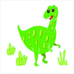 Green Dinosaur for kids design