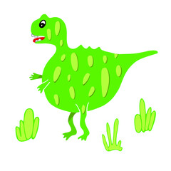 Green Dinosaur for kids design