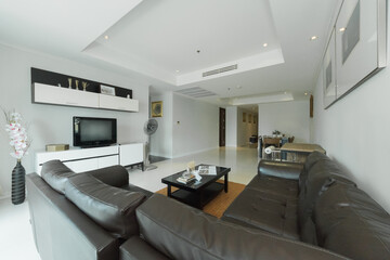 Interior, beautiful apartment, luxurious living room