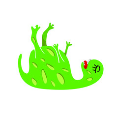 Green Dinosaur for kids design