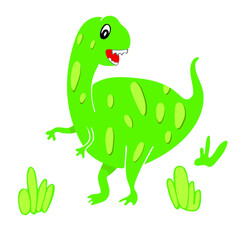 Green Dinosaur for kids design