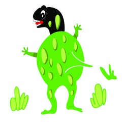 Green Dinosaur for kids design