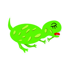Green Dinosaur for kids design