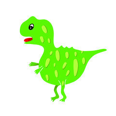 Green Dinosaur for kids design