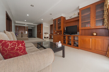 Modern bright flat interior design