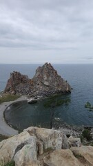 Rock on Lake Baikal
