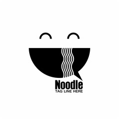 Noodle logo , Noodles Food corner and restaurant vector logo.