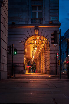 The Ritz In London By Night
