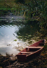 boat on the lake