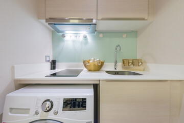 Modern, bright, clean, kitchen interior 