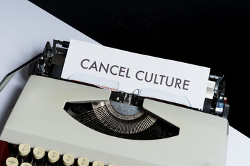 Cancel culture on a typewriter
