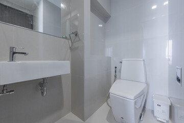  Luxury bathroom bright colors in apartment 