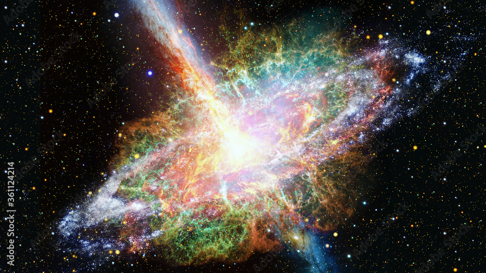 Canvas Prints pulsar in the nebula. elements of this image furnished by nasa