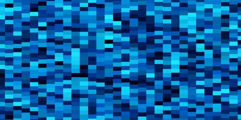 Dark BLUE vector pattern in square style. Abstract gradient illustration with rectangles. Pattern for websites, landing pages.