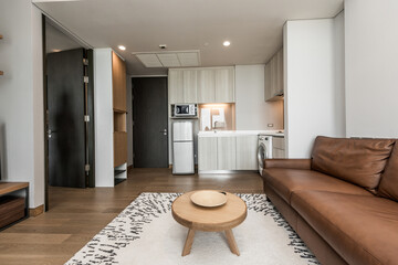 Modern living room in bright colors