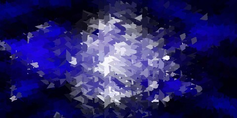 Fototapeta na wymiar Dark purple vector abstract triangle pattern.