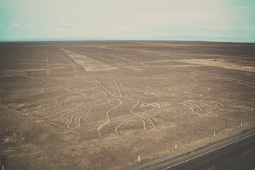 líneas de Nazca ubicada en las pampas de Nazca en Perú.