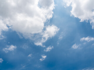The sky is bright with blue sky and see beautiful clouds work as a background.