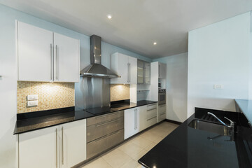 Modern, bright, clean, kitchen interior 
