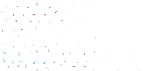 Light Multicolor vector texture with women's rights symbols.