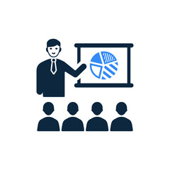 Business Presentation Icon / vector graphics