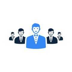 Fototapeta premium Team Leader Icon / business leadership