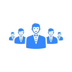 Team Leader Icon design / business leadership