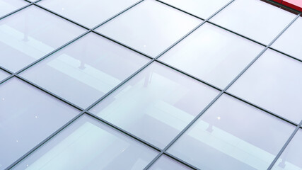 glass windows texture on modern office building outdoors