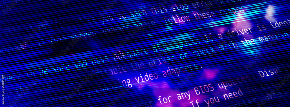Wall mural abstract technology binary code dark blue background. cyber space concept.