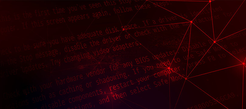Abstract Vector Red Background. Malware, or Hack Attack Concept
