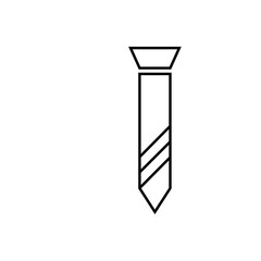 Tie Icon Vector Illustration in Trendy Flat Design