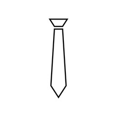 Tie Icon Vector Illustration in Trendy Flat Design